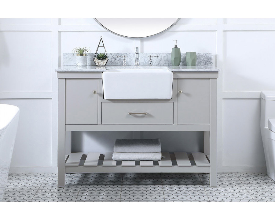 Elegant Bathroom Vanity - Gray (VF60148GR-BS)