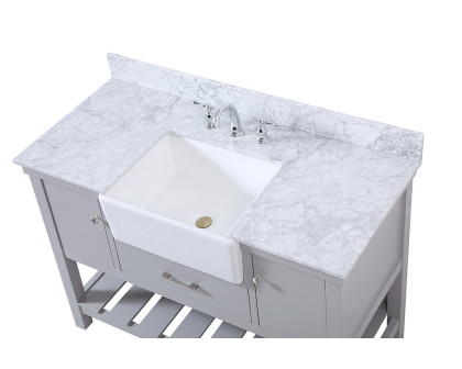 Elegant Bathroom Vanity - Gray (VF60148GR-BS)