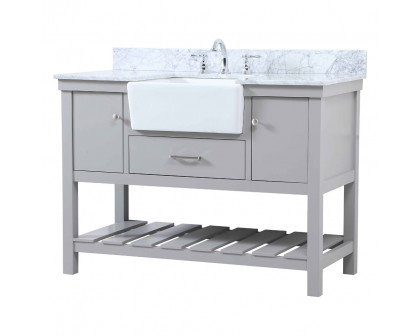 Elegant Bathroom Vanity - Gray (VF60148GR-BS)