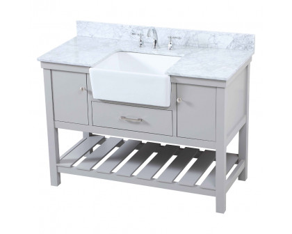 Elegant Bathroom Vanity - Gray (VF60148GR-BS)