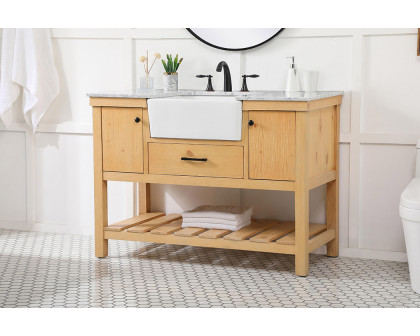 Elegant Bathroom Vanity - Natural Wood (VF60148NW)