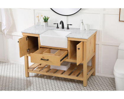 Elegant Bathroom Vanity - Natural Wood (VF60148NW)