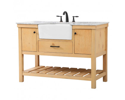 Elegant Bathroom Vanity - Natural Wood (VF60148NW)