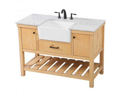 Elegant Bathroom Vanity - Natural Wood (VF60148NW)