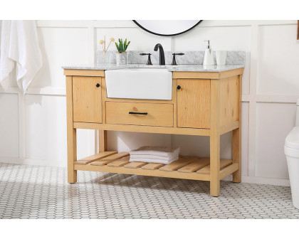 Elegant Bathroom Vanity - Natural Wood (VF60148NW-BS)