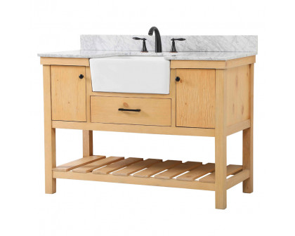 Elegant Bathroom Vanity - Natural Wood (VF60148NW-BS)