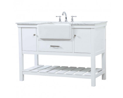 Elegant Bathroom Vanity - White (VF60148WH)