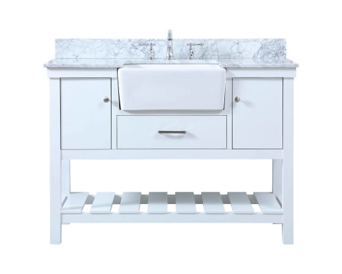 Elegant Bathroom Vanity - White (VF60148WH-BS)