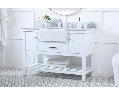 Elegant Bathroom Vanity - White (VF60148WH-BS)