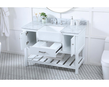 Elegant Bathroom Vanity - White (VF60148WH-BS)