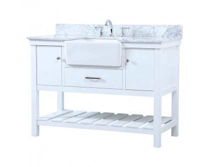 Elegant Bathroom Vanity - White (VF60148WH-BS)