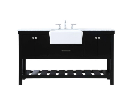 Elegant Bathroom Vanity - Black (VF60160BK)