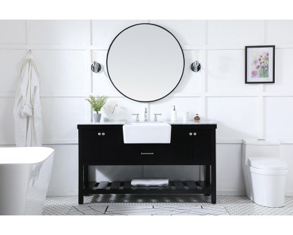 Elegant Bathroom Vanity - Black (VF60160BK)