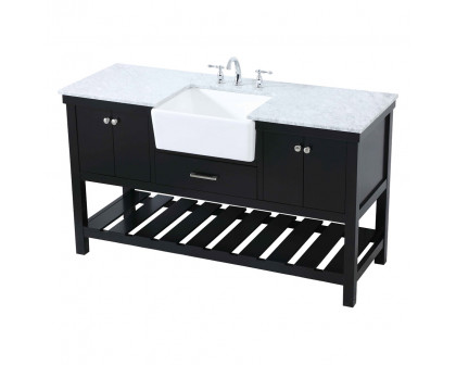 Elegant Bathroom Vanity - Black (VF60160BK)