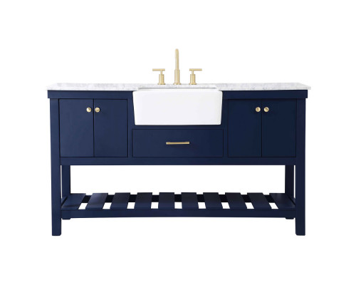 Elegant Bathroom Vanity - Blue (VF60160BL)