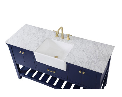 Elegant Bathroom Vanity - Blue (VF60160BL)