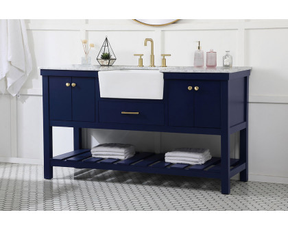 Elegant Bathroom Vanity - Blue (VF60160BL)