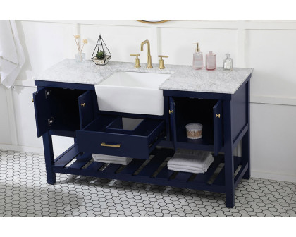 Elegant Bathroom Vanity - Blue (VF60160BL)