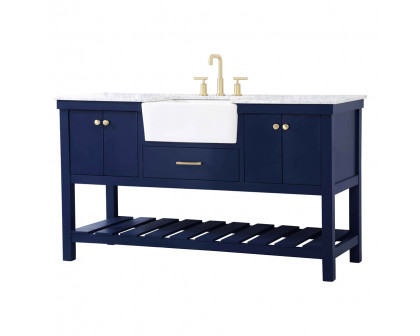 Elegant Bathroom Vanity - Blue (VF60160BL)