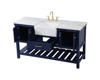 Elegant Bathroom Vanity - Blue (VF60160BL)