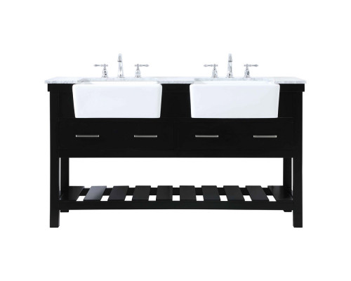 Elegant Bathroom Vanity - Black (VF60160DBK)