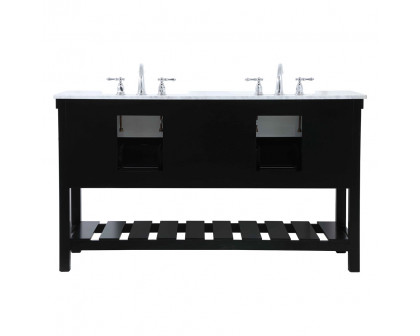 Elegant Bathroom Vanity - Black (VF60160DBK)