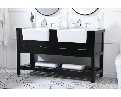 Elegant Bathroom Vanity - Black (VF60160DBK)