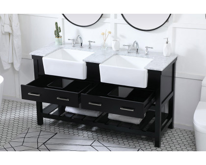 Elegant Bathroom Vanity - Black (VF60160DBK)