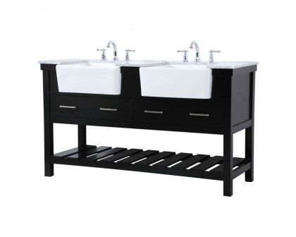 Elegant Bathroom Vanity - Black (VF60160DBK)