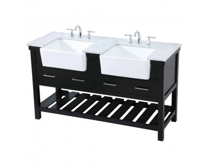 Elegant Bathroom Vanity - Black (VF60160DBK)