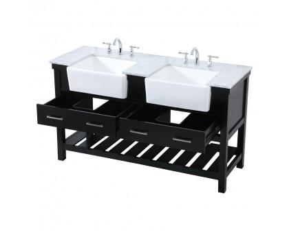 Elegant Bathroom Vanity - Black (VF60160DBK)