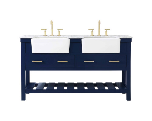 Elegant Bathroom Vanity - Blue (VF60160DBL)