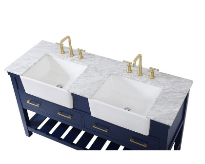 Elegant Bathroom Vanity - Blue (VF60160DBL)