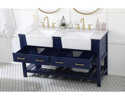 Elegant Bathroom Vanity - Blue (VF60160DBL)