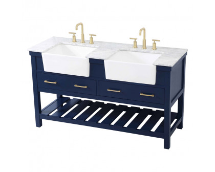 Elegant Bathroom Vanity - Blue (VF60160DBL)