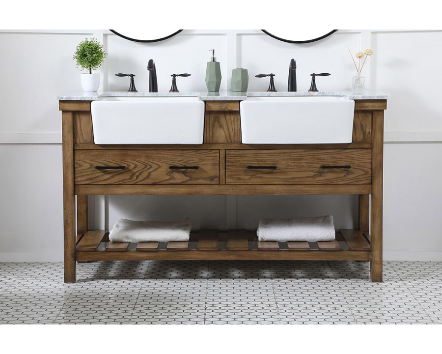 Elegant Bathroom Vanity - Driftwood (VF60160DDW)