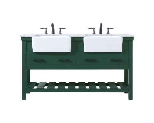 Elegant Bathroom Vanity - Green (VF60160DGN)