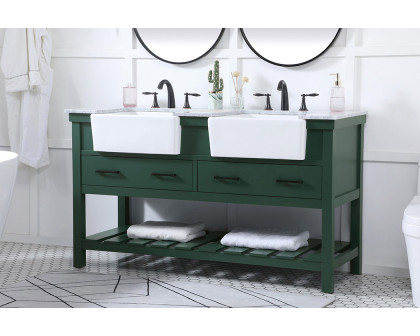 Elegant Bathroom Vanity - Green (VF60160DGN)