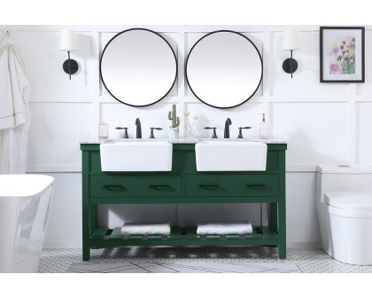 Elegant Bathroom Vanity - Green (VF60160DGN)