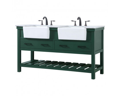 Elegant Bathroom Vanity - Green (VF60160DGN)