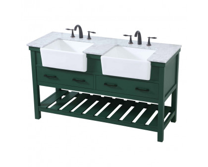 Elegant Bathroom Vanity - Green (VF60160DGN)