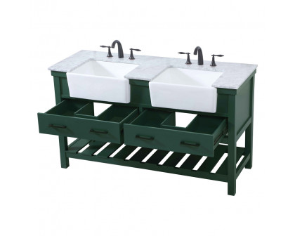 Elegant Bathroom Vanity - Green (VF60160DGN)