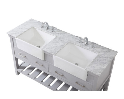 Elegant Bathroom Vanity - Gray (VF60160DGR)