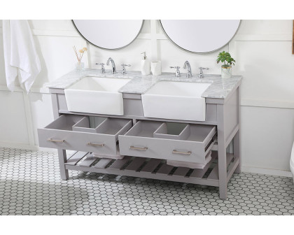 Elegant Bathroom Vanity - Gray (VF60160DGR)