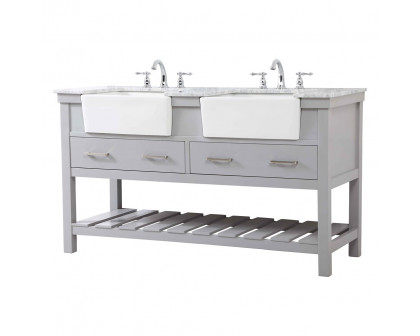 Elegant Bathroom Vanity - Gray (VF60160DGR)