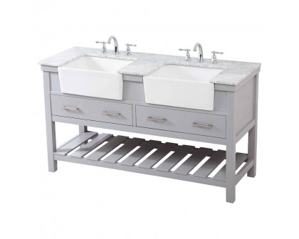 Elegant Bathroom Vanity - Gray (VF60160DGR)