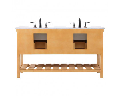 Elegant Bathroom Vanity - Natural Wood (VF60160DNW)