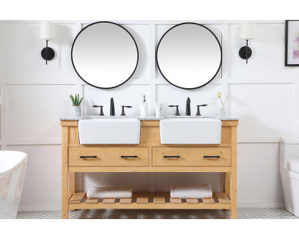 Elegant Bathroom Vanity - Natural Wood (VF60160DNW)