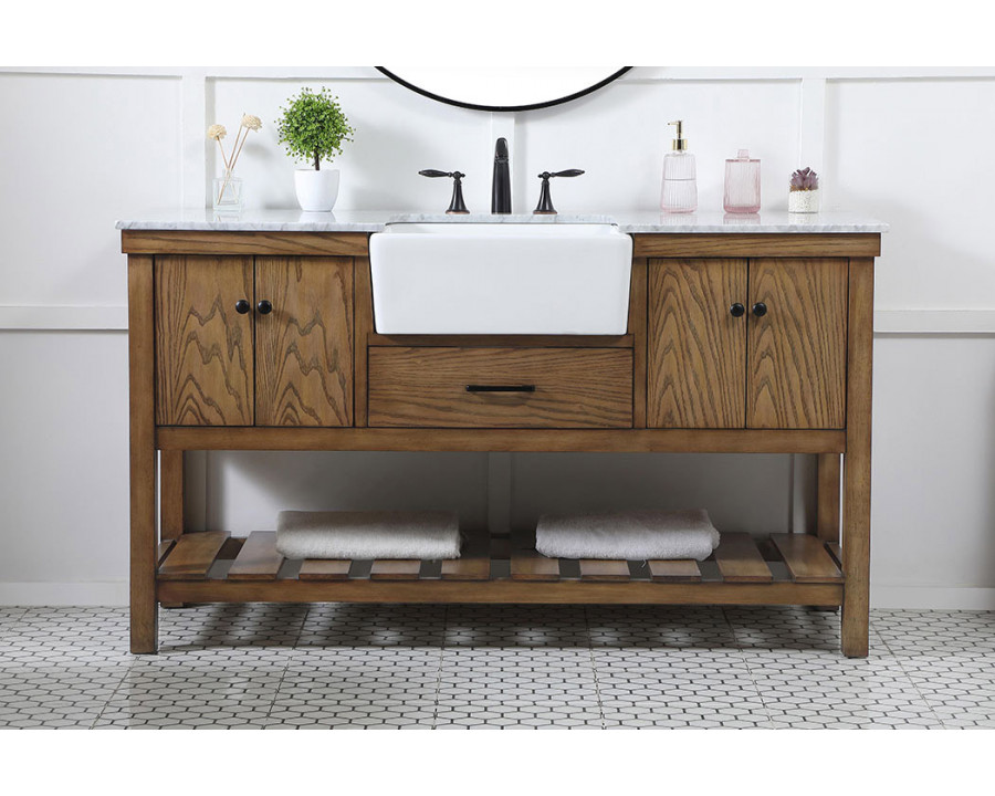 Elegant Bathroom Vanity - Driftwood (VF60160DW)