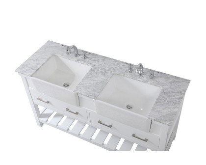 Elegant Bathroom Vanity - White (VF60160DWH)